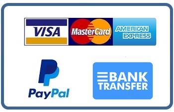 Accepted payments: Credit Card, Paypal, Bank Transfer