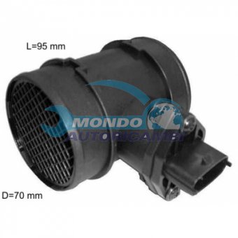 DEBIMETRO, FLUSSOMETRO, MISURATORE MASSA ARIA, MISURATORE MASSA ARIA A FILM CALDO