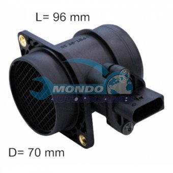 DEBIMETRO, FLUSSOMETRO, MISURATORE MASSA ARIA, MISURATORE MASSA ARIA A FILM CALDO