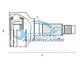 Kit Giunti, Semiasse TKG122NP