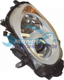 OPTICA IZDA H7+H7 ELECTRICA-C/MOTOR-CROMADA