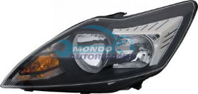 PROIETT.SX H7+H1 ELE.-C-MOTORE-NERO-CROMATO FORD FOCUS ANNO 08-07 - 02-11