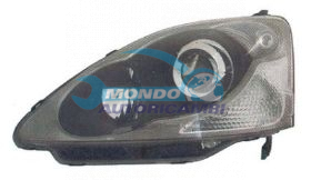 PROIETTORE SX HB3+H1 ELETT.-3-5 P.-TYPE R-NERO HONDA CIVIC ANNO 10-03 - 12-05