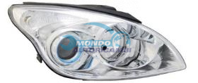 PROIETTORE DX H1+H7 ELETT.-C-MOTORE-NERO HYUNDAI I30 ANNO 09-07 -