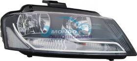 PROIETTORE SX MOD. H7+H7 ELETT.-CON MOTORE AUDI A3 ANNO 07-08 -