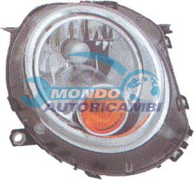 PROIETTORE DX MOD. H4 ELETTRICO-C-FAN.ARANCIO MINI (BMW) ANNO 11-06 -