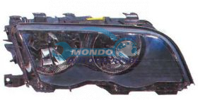 PROIETT.DX H7+H7 ELET.-2 PORTE-NERO-C-MOTORE BMW SERIE 3-E46 ANNO 05-98 - 08-01