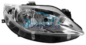 PROJECTEUR DR. H7+H7 ELEC.-A/MOTEUR-CHROME'