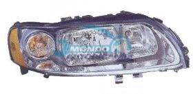 PROIETTORE DX H7+H9 ELETT.-SENZA MOTORE-NERO VOLVO S60 ANNO 01-05 -