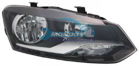 PROIETTORE SX MOD. H7+H7 ELETT.-SENZA MOTORE VOLKSWAGEN POLO ANNO 09-09 -