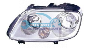 PROIETTORE SX H1+H7 ELETT.-C-MOTORE-CROMATO VOLKSWAGEN CADDY ANNO 08-03 - 08-10