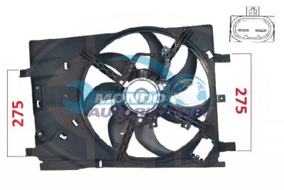 Ventilateur, refroidissement du moteur