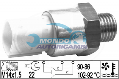Interruptor de temperatura, ventilador del radiador