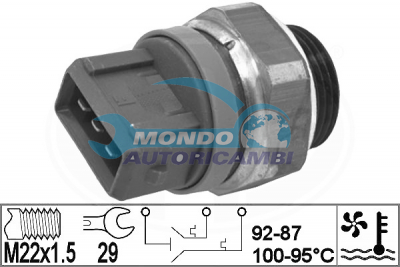 Interruptor de temperatura, ventilador del radiador