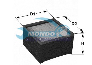 Filtro de combustible diesel gasoil