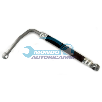 Turbocharger oil feed pipe