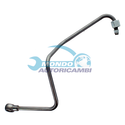 Turbocharger oil feed pipe