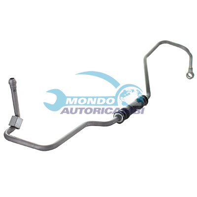 Turbocharger oil feed pipe