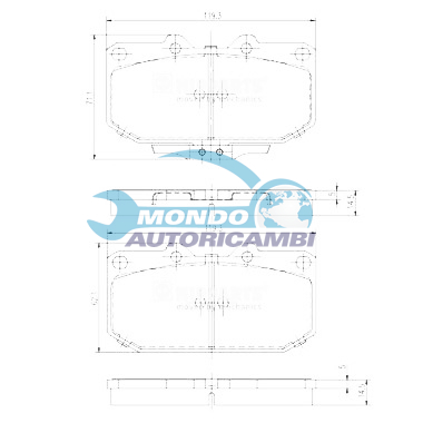 Brake Pad Set, disc brake