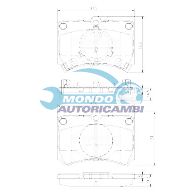 Brake Pad Set, disc brake