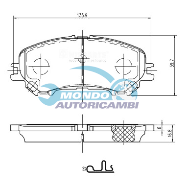 Brake Pad Set, disc brake